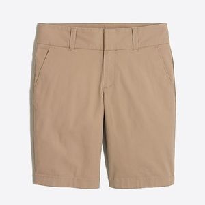 NWT J. Crew 9" Frankie Bermuda khaki chino shorts
